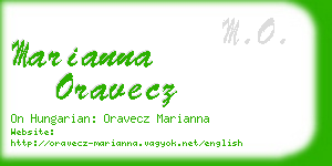 marianna oravecz business card